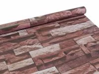 Papel de parede canjiquinha com pedras marrom e bege 160-851