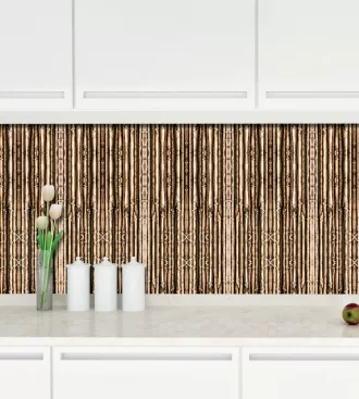 Papel de parede bambu em varas finas
