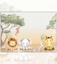 Papel de parede Safari Baby 3514-8524