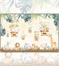 Papel de parede Safari Baby em balões 3515-8529