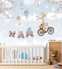 Papel de parede Mural infantil Safari 3519-8540