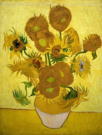 Os Girassóis por Van Gogh - ARTE01