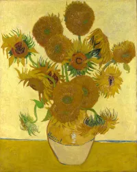 Papel de Parede Os Girassóis por Van Gogh 3520-8545