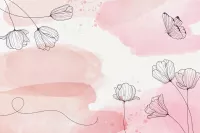 Papel de Parede aquarela primaveril