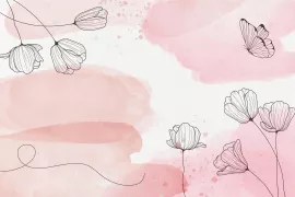 Papel de Parede aquarela primaveril