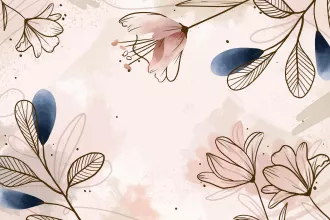Papel de Parede adesivo aquarela tons azul