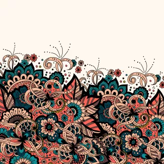Papel de Parede adesivo pintura e flores