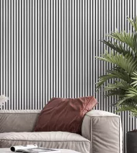 Papel de parede madeira ripado claro 3552-8615