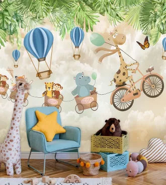 Foto Mural Infantil Safari de animais