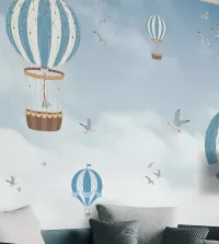 Foto Mural Infantil balões azul 3562-8647