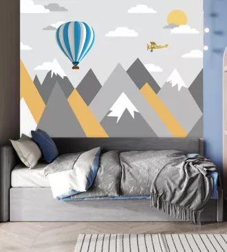 Foto Mural Infantil montanhas