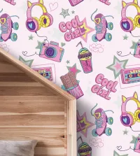 Papel de parede infantil diversão cool girl 3568-8662