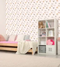 Papel de parede infantil aquarela soninho 3569-8664