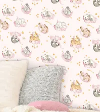 Papel de parede infantil aquarela soninho 3569-8665