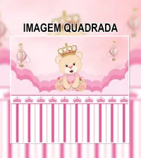 Papel de parede infantil princesa ursinha 3567-8672