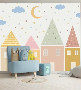 Mural infantil castelo