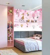 Foto Mural zoo infantil rosa 3581-8700