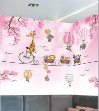 Foto Mural zoo infantil rosa 3581-8701