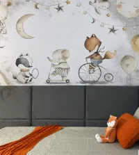 Foto Mural Infantil noite animais 3580-8704