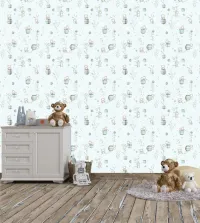 Papel de parede infantil coala 3587-8725