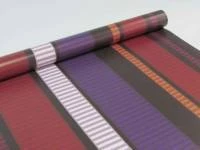 Papel de parede listrado vermelho roxo preto laranja e amarelo 574-873