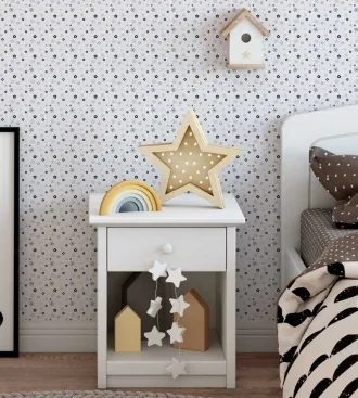 Papel de parede infantil florzinhas