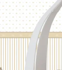 Papel de parede infantil com faixa de coroa 3594-8761