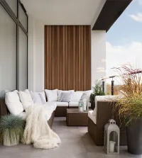 Papel de parede madeira em ripas 3610-8796