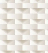 Papel de parede 3D bege efeito quinas 3625-8832