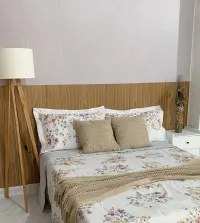 Papel de Parede Modelo Tecido Linho Bege 3627-8838