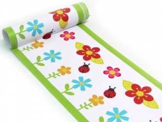 Border infantil de girafa