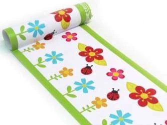 Faixa decorativa border florzinhas e joaninha
