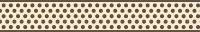Faixa decorativa border poá bege e marrom 551-898