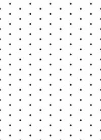 Papel meia parede poá com fundo branco e bolinhas pretas