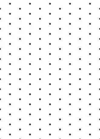 Papel meia parede poá com fundo branco e bolinhas pretas