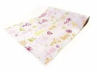 Papel de parede infantil flores corações e sapinhos coloridos 604-946
