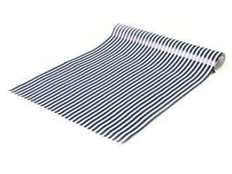 Papel de parede listras finas em azul marinho e branco
