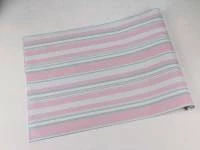 Papel de parede listrado de azul rosa e branco 488-951