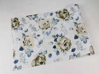 Papel de parede Floral em tons de azul 210-956