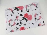 Papel de parede floral com pequenas rosas vermelhas 357-969