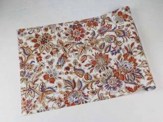 Papel de parede floral Com fundo bege claro