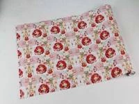 Papel de parede floral com rosas vermelhas e flores rosa 362-977