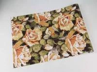 Papel de parede floral com rosas grandes 345-987