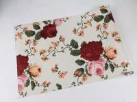 Papel de parede floral com rosas vermelhas rosas e laranja 338-990