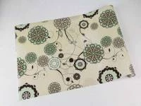 Papel de parede floral com flores em tons de verde e marrom 354-994