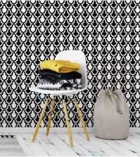 Papel de Parede Preto e Branco