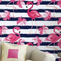 Papel de Parede Flamingo